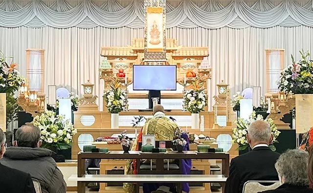  八王子市斎場での家族葬の葬儀参考イメージ